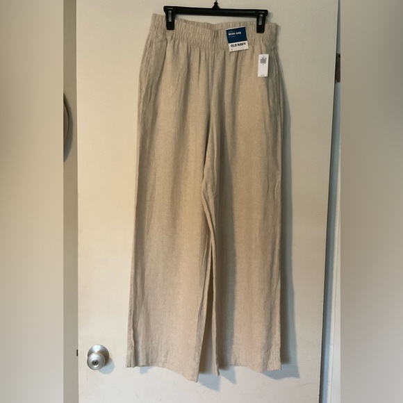Old navy linen blend wide leg pant - Picture 2 of 6